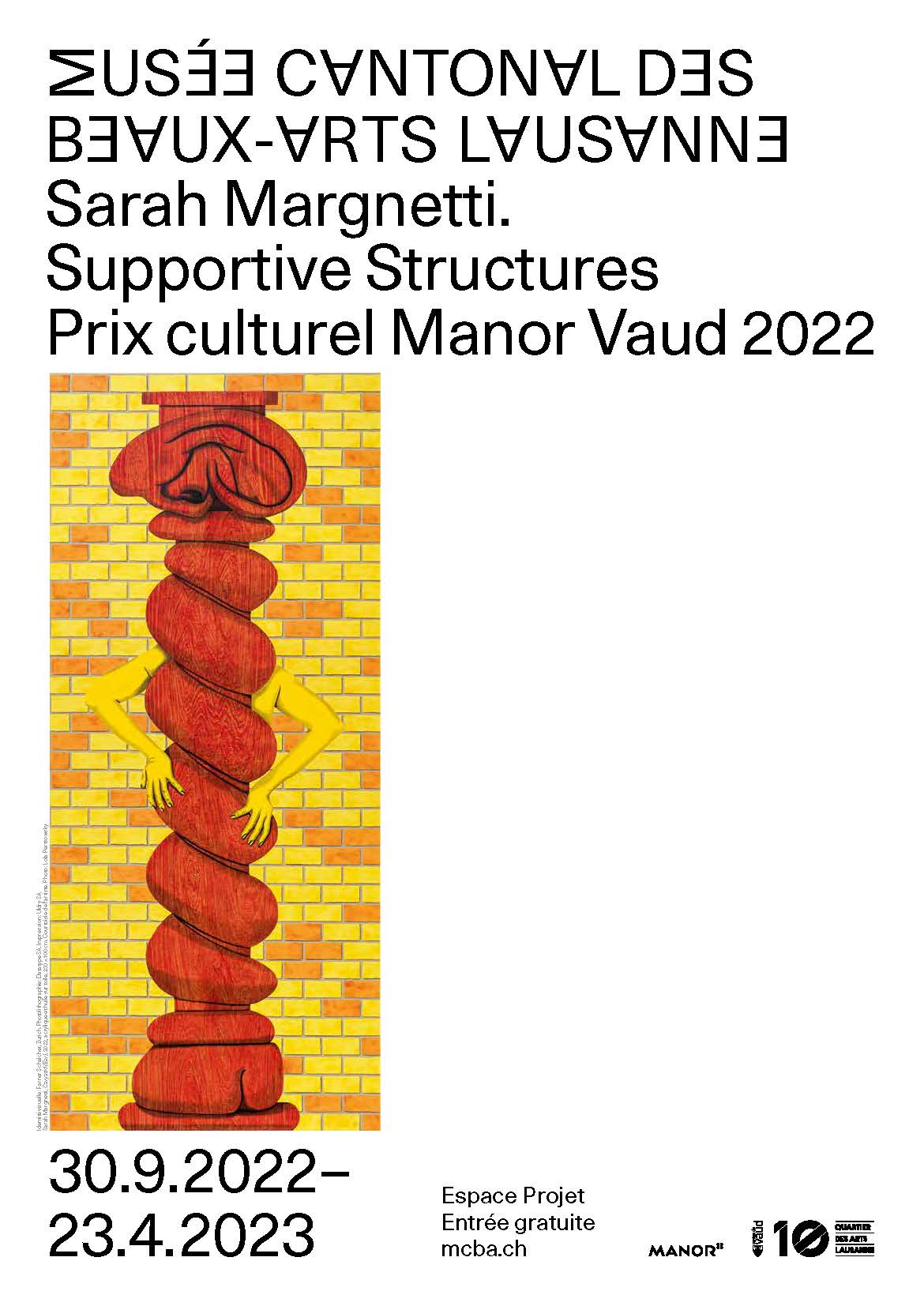 Sarah Margnetti. Supportive Structures (Prix Culturel Manor Vaud 2022)