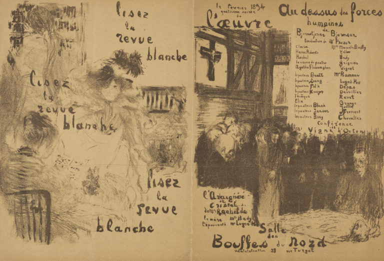 Édouard Vuillard, Programme pour le théâtre de l'Œuvre (Programme for the Théâtre de l'Œuvre), 1894