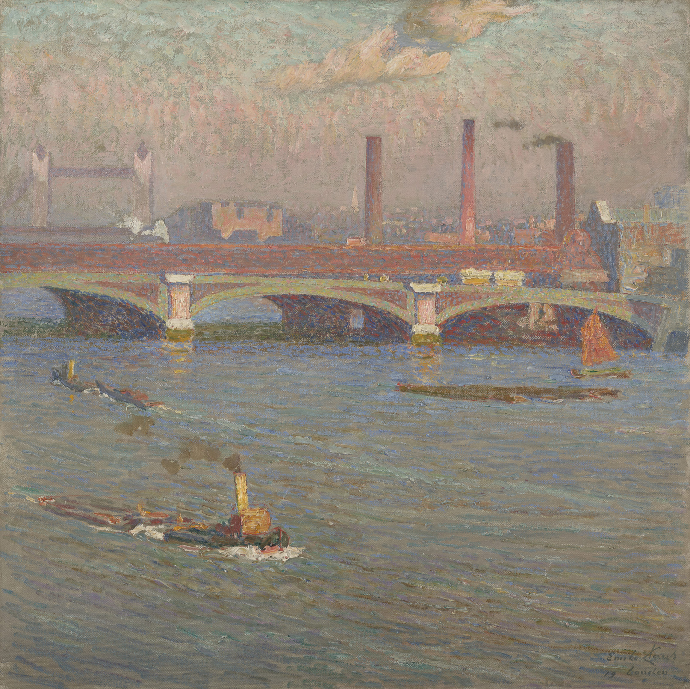 Émile Claus, Blackfriars Bridge (Vent d’Est), 1919