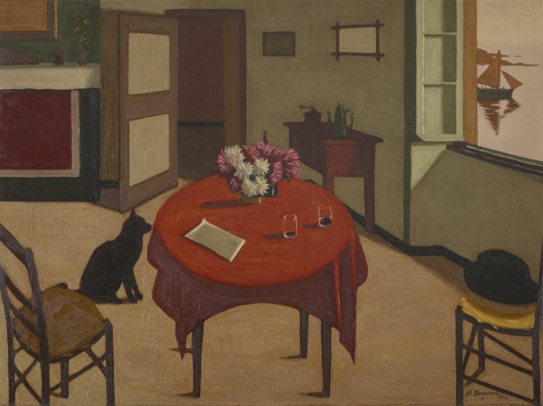 Marius Borgeaud , Intérieur aux deux verres, 1923